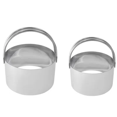 R & M International R & M Biscuit Cutter Set, 2.75 Inch & 3.25 Inch, Stainless Steel In Silver