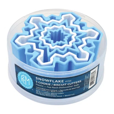 R & M International Snowflake Cookie And Biscuit Cutters, Assorted Sizes, 5-piece Set In Multi