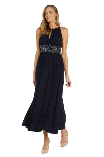 R & M Richards R M Richards Beaded Gown 4p 18 In Black