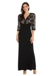 R & M Richards 1566 Long Formal Mother Of The Bride Dress In Multi