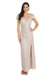 R & M Richards 2886 Long Mother Of The Bride Formal Evening Dress In White