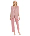 R & M Richards 3-pc. Metallic Jacket, Necklace Top & Pants Set