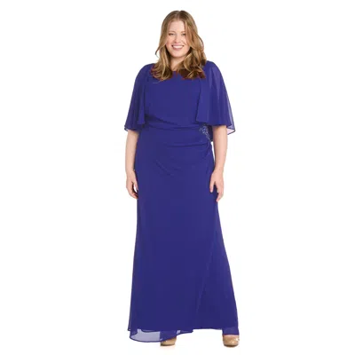 R & M RICHARDS 3144W PLUS SIZE LONG MOTHER OF THE BRIDE FORMAL DRESS