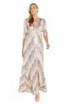 R & M Richards 3246 Long Sequin Formal Evening Dress In Multi