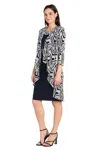 R & M Richards 3309p Short Petite Printed Jacket Dress In Multi