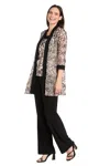 R & M Richards 3352p Long Formal Petite Jacket Pant Suit In Black