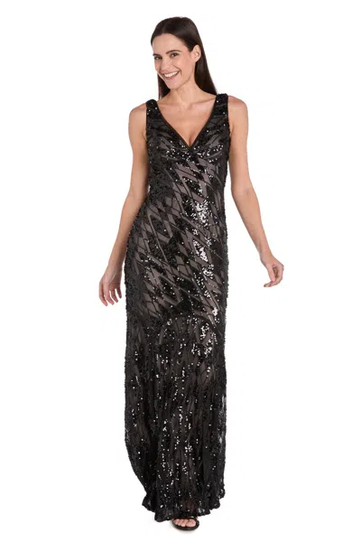 R & M RICHARDS 3355 FORMAL LONG SEQUIN EVENING DRESS