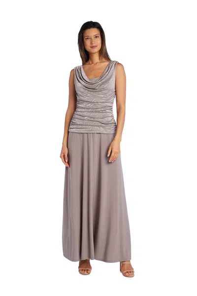R & M Richards 3629p Long Formal Petite Maxi Dress In Green