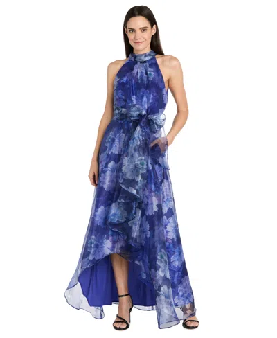 R & M Richards 3-pc. Glitter-embellished Pantsuit In Blue