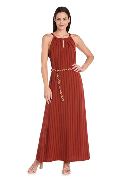 R & M Richards 4116 Long Formal A Line Maxi Dress In Red
