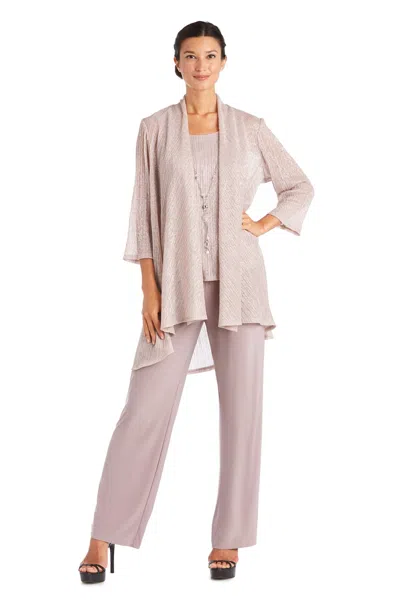 R & M Richards 7162 Mother Of The Bride Pant Suit In Pink