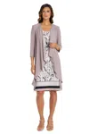 R & M Richards 9267p Short Petite Jacket Dress In Multi