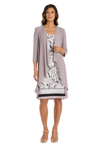R & M Richards 9267p Short Petite Jacket Dress In Multi