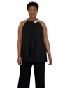 R & M Richards 9279w Formal Plus Size Top In Black