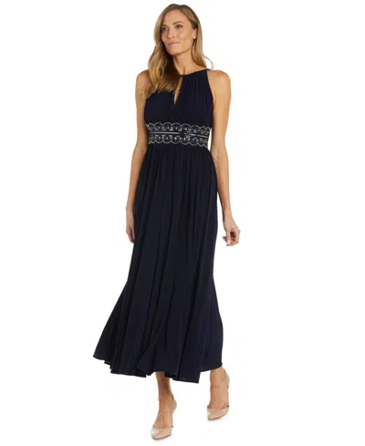 R & M Richards R&m Richards Beaded Gown