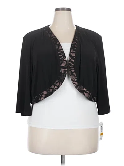 Pre-owned R & M Richards Cardigan Sweater In Black