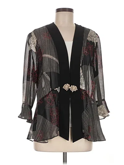 Pre-owned R & M Richards Cardigan Sweater In Black