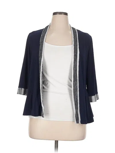 Pre-owned R & M Richards Cardigan Sweater In Blue