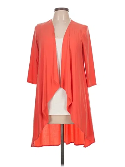 Pre-owned R & M Richards Cardigan Sweater In Orange