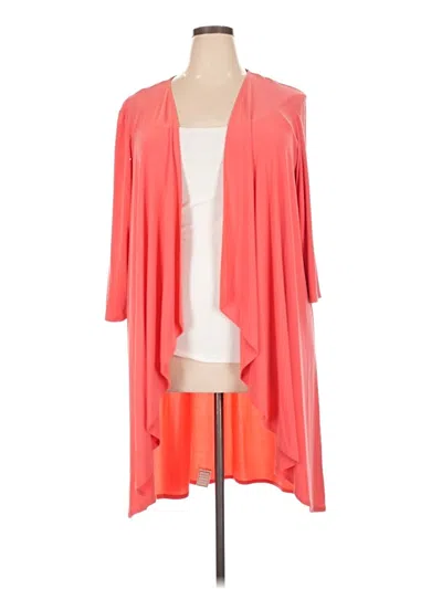 Pre-owned R & M Richards Cardigan Sweater In Orange