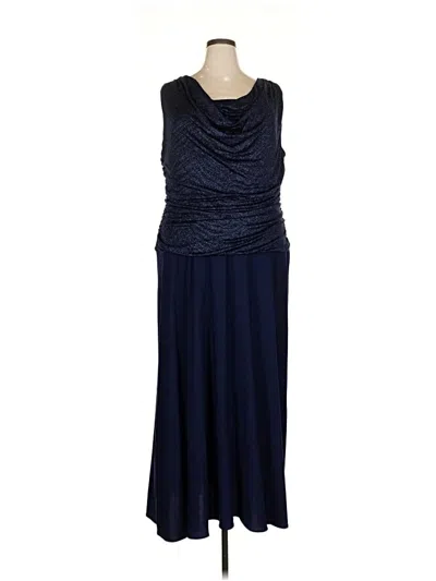 Pre-owned R & M Richards Casual Dress In Blue