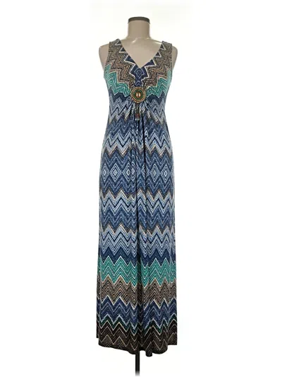 Pre-owned R & M Richards Casual Dress In Blue