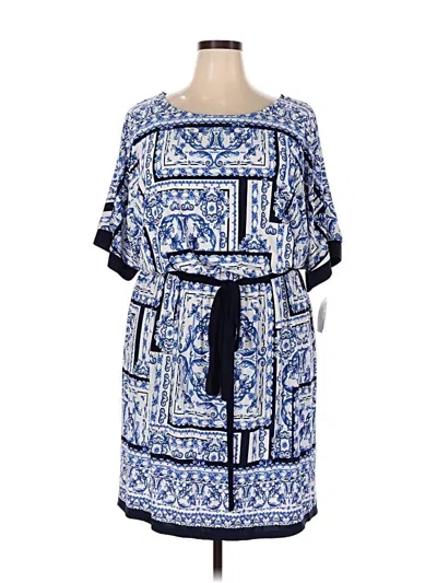 R & M Richards Casual Dress In Blue