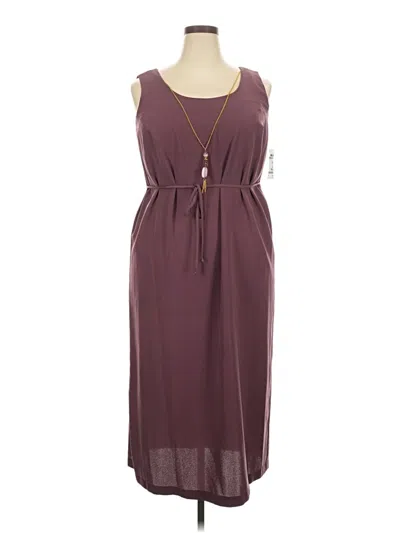 Pre-owned R & M Richards Casual Dress In Burgundy