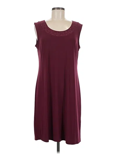 Pre-owned R & M Richards Casual Dress In Burgundy