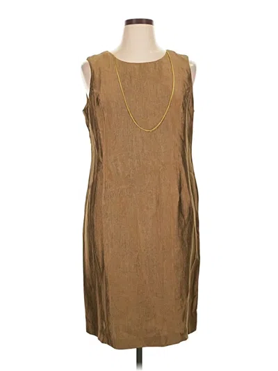 Pre-owned R & M Richards Casual Dress In Gold