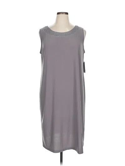 R & M Richards Casual Dress In Gray