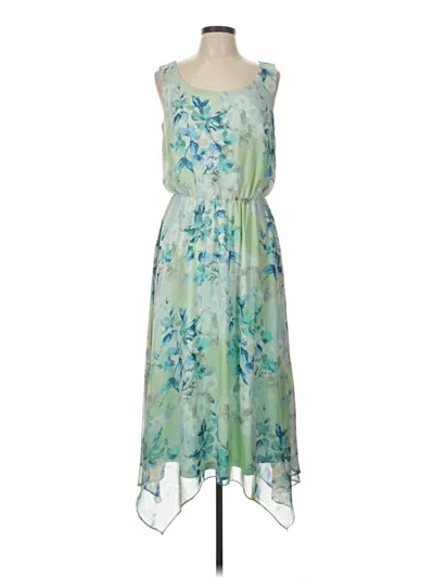 Pre-owned R & M Richards Casual Dress In Green