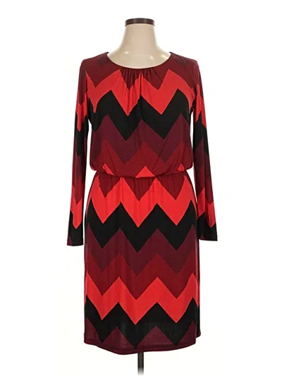 Pre-owned R & M Richards Casual Dress In Red