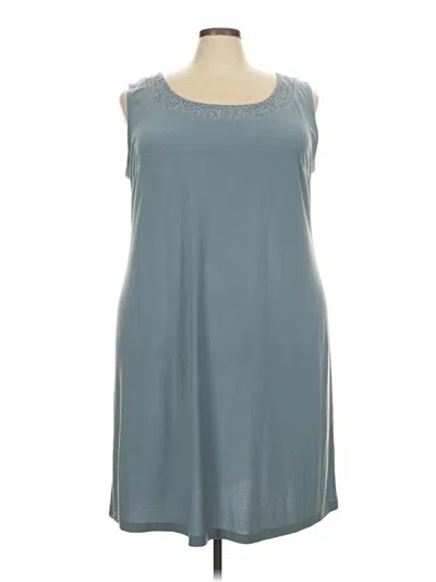 Pre-owned R & M Richards Casual Dress In Teal