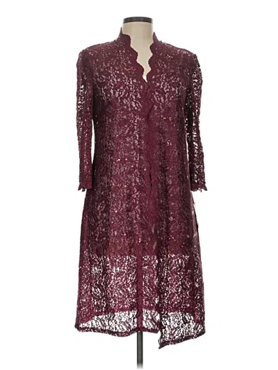 Pre-owned R & M Richards Coat In Burgundy