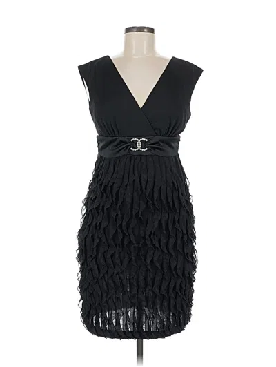 Pre-owned R & M Richards Cocktail Dress In Black