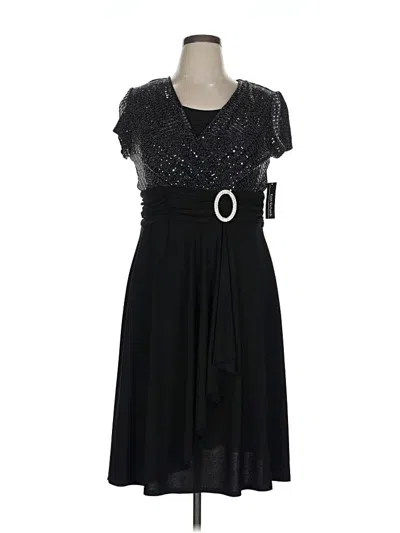 Pre-owned R & M Richards Cocktail Dress In Black