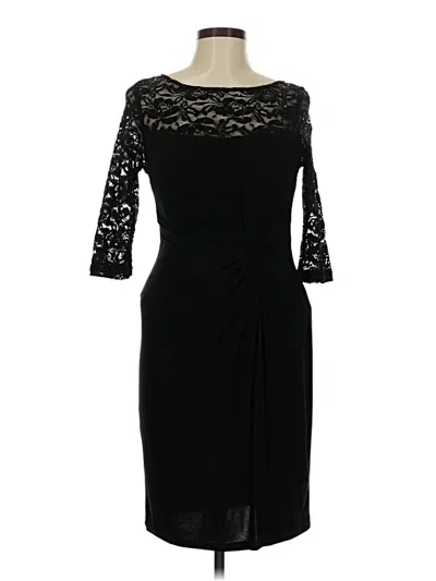 Pre-owned R & M Richards Cocktail Dress In Black