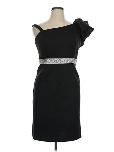 Pre-owned R & M Richards Cocktail Dress In Black