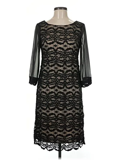 Pre-owned R & M Richards Cocktail Dress In Black