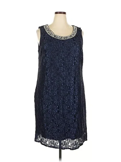 Pre-owned R & M Richards Cocktail Dress In Blue
