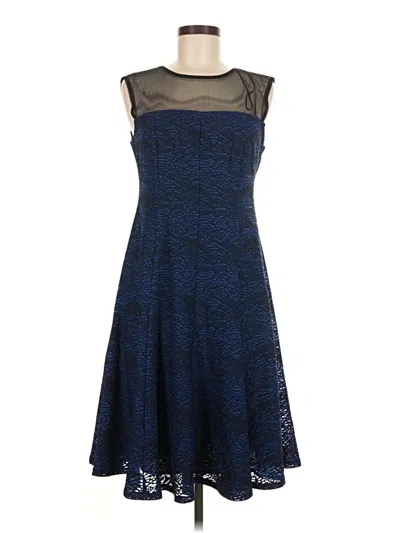 Pre-owned R & M Richards Cocktail Dress In Blue
