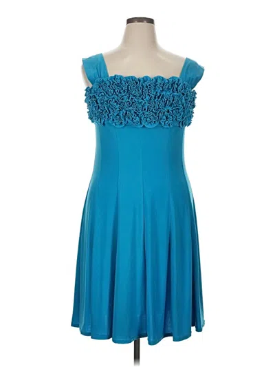 Pre-owned R & M Richards Cocktail Dress In Blue