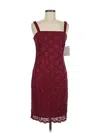 R & M Richards Cocktail Dress In Burgundy
