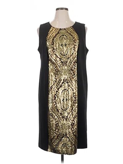 Pre-owned R & M Richards Cocktail Dress In Gold