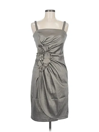 Pre-owned R & M Richards Cocktail Dress In Gray