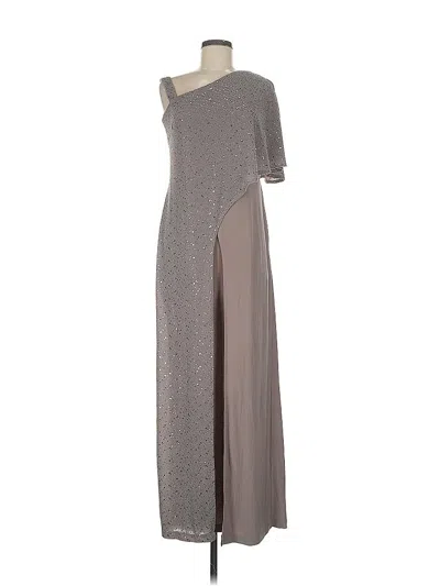 Pre-owned R & M Richards Cocktail Dress In Gray