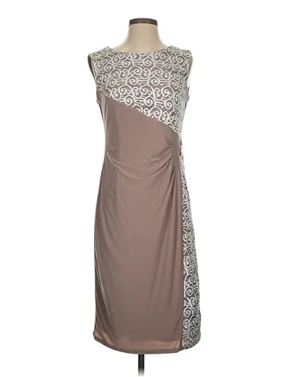 Pre-owned R & M Richards Cocktail Dress In Gray