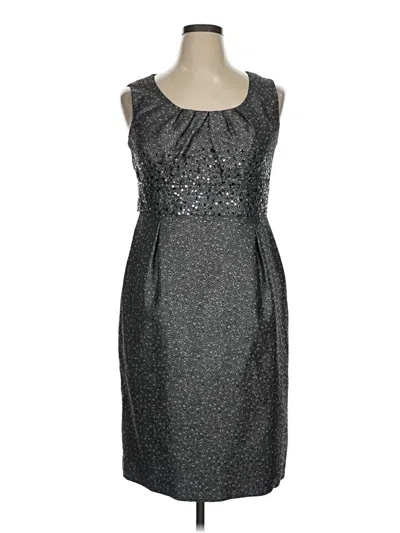 Pre-owned R & M Richards Cocktail Dress In Gray