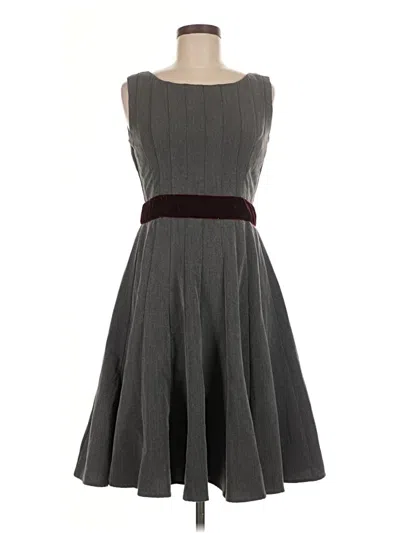 Pre-owned R & M Richards Cocktail Dress In Gray